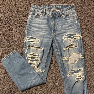 American Eagle crossover jeans